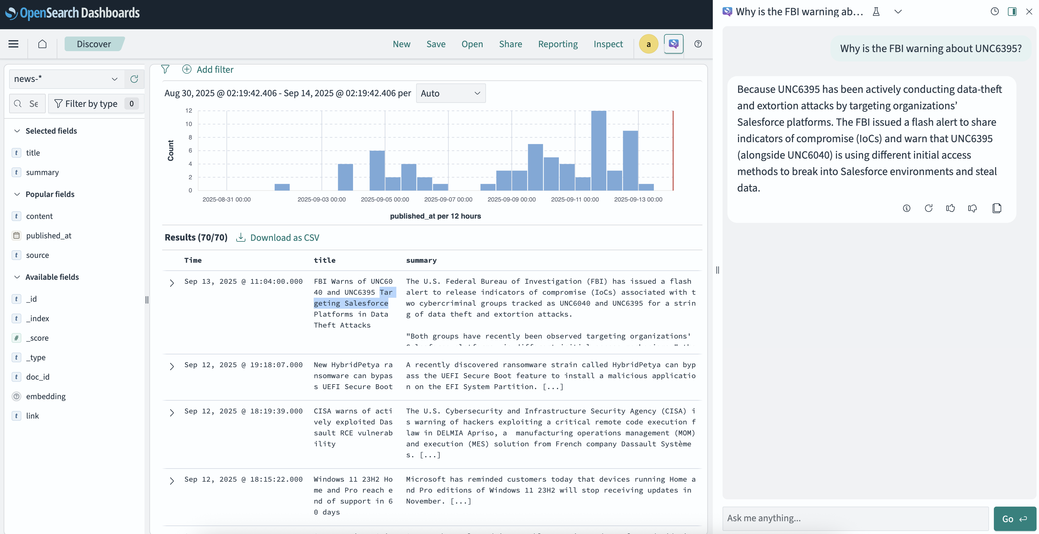 chat example